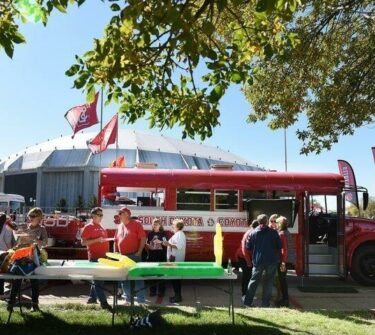 Big Red Bus tailgate