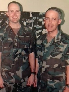 Lt. Col. Scott Hirsch with dad, Col. John Hirsch